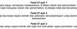 Perwujudan Pasal 27 Ayat 2 Uud 1945 Adalah